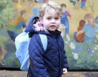 El príncipe George y su primer día de escuela
