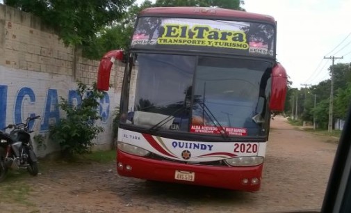 Un supuesto ómnibus de ?Turismo? que traía votos