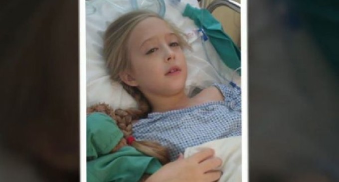 Niña de ocho años lucha contra un raro de cáncer de mama