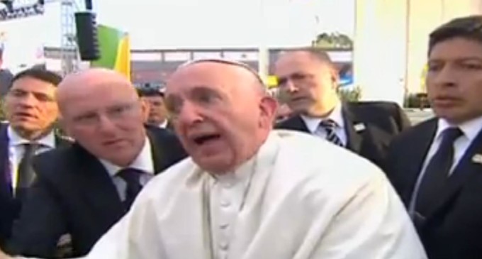 El papa se enoja por primera vez: ¡No seas egoísta!