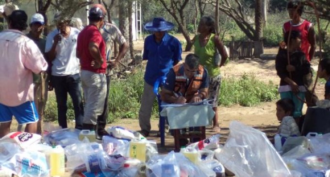 Envían solo 500 víveres para 1.200 familias