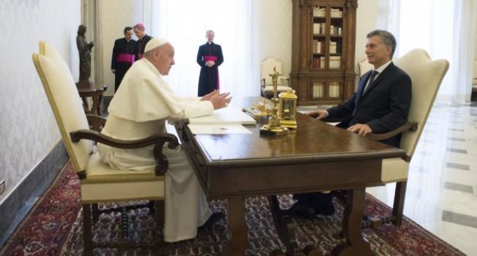 El papa y Macri hablaron en el Vaticano de la lucha contra la pobreza y el narcotráfico
