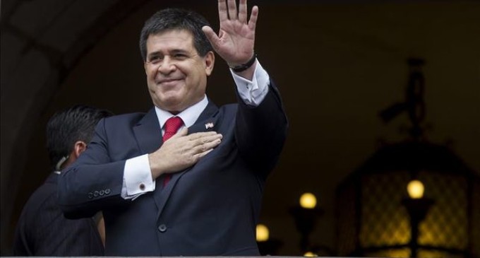 Horacio Cartes presente en la inauguración de la ampliación del Canal de Panamá