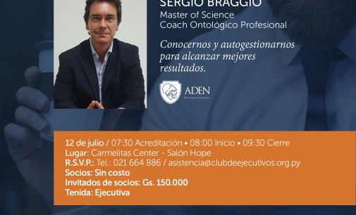 Club de ejecutivos invita a conferencia de “Excelencia laboral y calidad de vida”