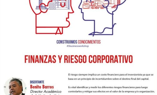 Workshop “Finanzas y riesgo corporativo” será este viernes