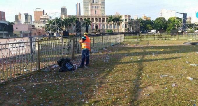 Municipalidad de Asunción recolectó casi 2.000.000 de kilos de basura durante el fin de semana
