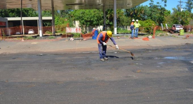 Después de la muerte del periodista, repararon baches en San Lorenzo