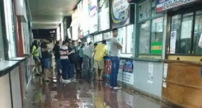Terminal de Ómnibus inundada tras temporal