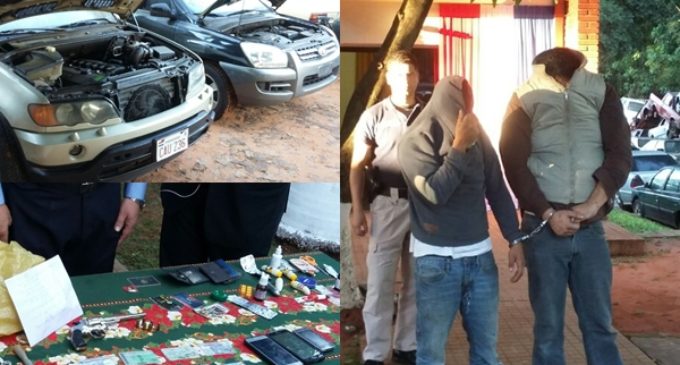 Recuperan vehículo robado del Ministerio del Interior y detienen a dos personas