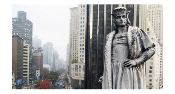 La escalada racista en Estados Unidos salpica a la estatua de Colón en Nueva York