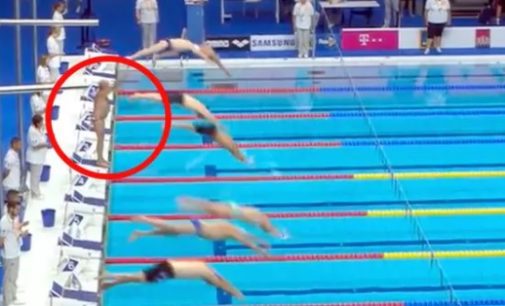 Un nadador español pidió realizar un minuto de silencio, se lo negaron y su reacción conmovió a todos