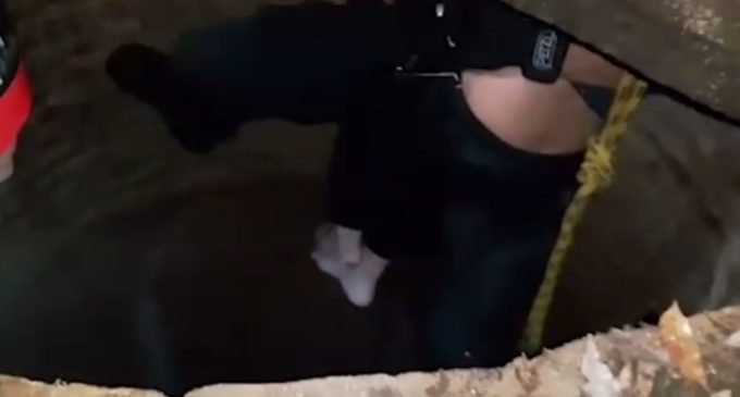 “Lo único que pensé era en rescatar a mi hijo como sea”: Rescataron a niño que cayó a un pozo de agua