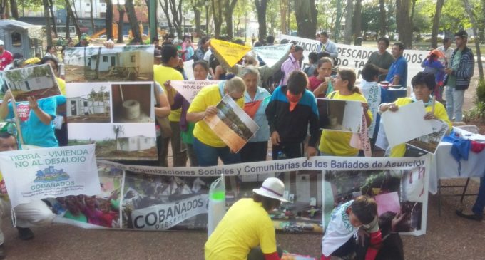 Pobladores de los Bañados se manifiestan