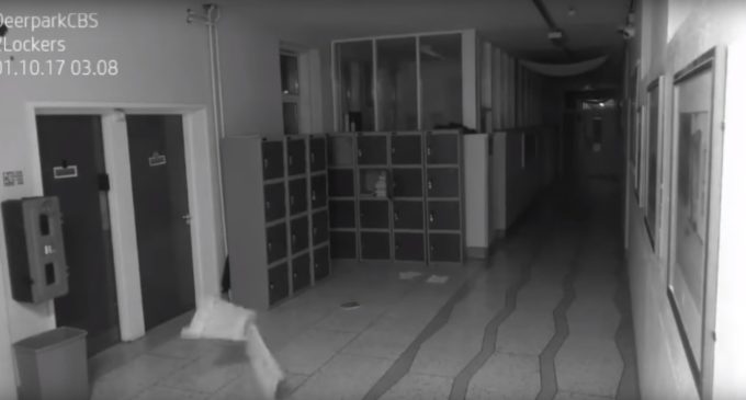 ¿Es un fantasma? Video capta una supuesta actividad paranormal en una escuela irlandesa