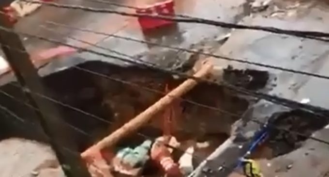 Metrobús: Vecinos denuncian derrumbe en la zona de Fernando de la Mora