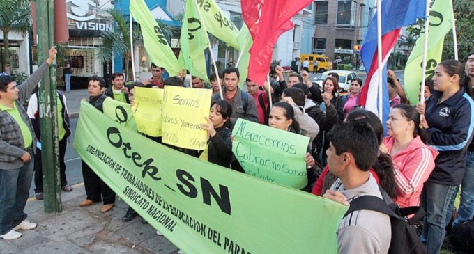 Miembros de la OTEP se unen al paro docente