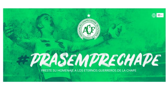 “Para siempre Chapé”: abren página web de homenajes a los eternos guerreros del Chapecoense