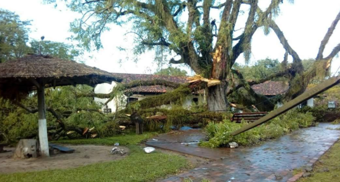 Humaitá, destrozada tras temporal