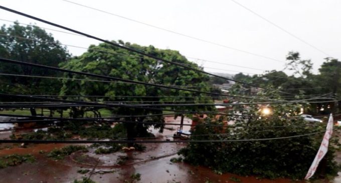 Miles de personas quedaron sin energía eléctrica tras fuerte temporal que azotó a Ciudad del Este