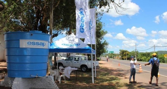 Trabajan en servicio de agua para Caacupé
