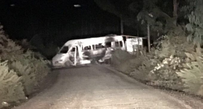 Visita del Papa a Chile: Incendian bus y dejan mensaje contra la Iglesia