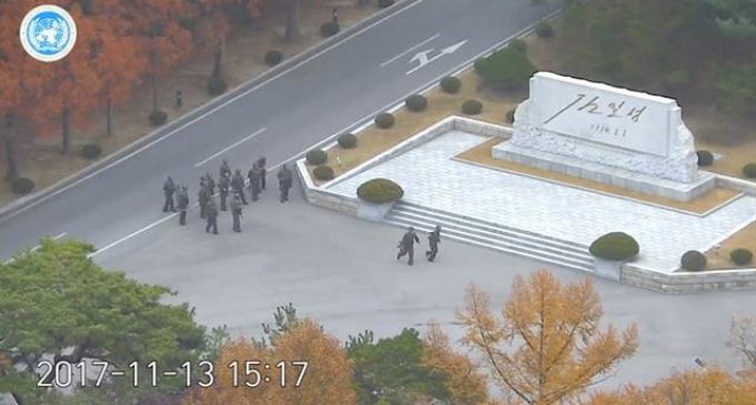 El dramático vídeo de un soldado norcoreano que corre por su vida