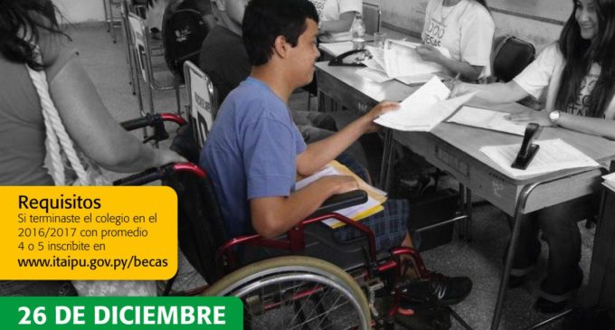 Aclaran que becas de Itaipú son para jóvenes de escasos recursos