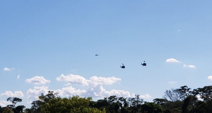 Balacera desde helicópteros de la FTC