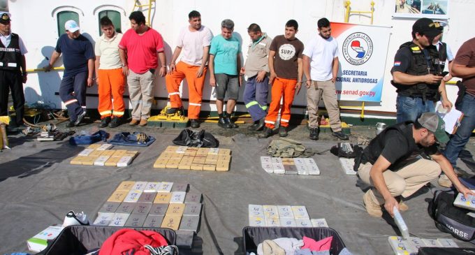 Incautaron más de 150 kilos de cocaína en Puerto de Asunción