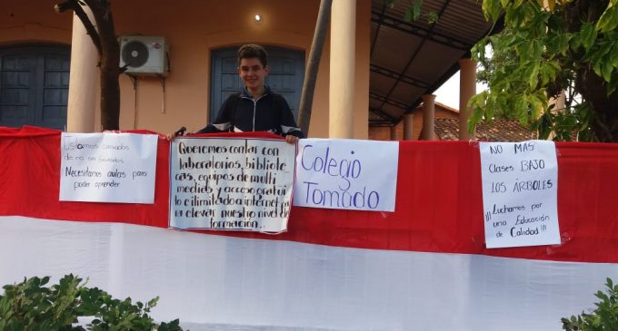 Levantan toma de colegio en San Pedro