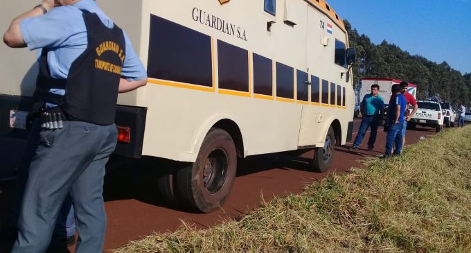 Asalto a Guardián: Delincuentes se habrían alzado con G. 1.000 millones