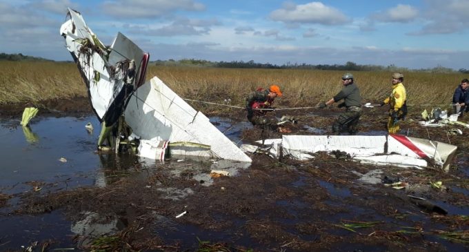 Extracción de aeronave se dificulta por inaccesibilidad al terreno