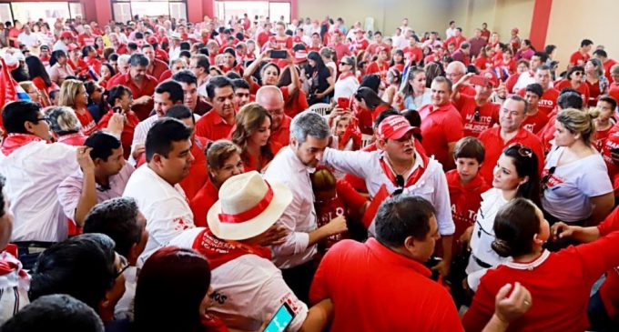 Presidentes de seccionales de Central entregan nota de respaldo a Mario Abdo