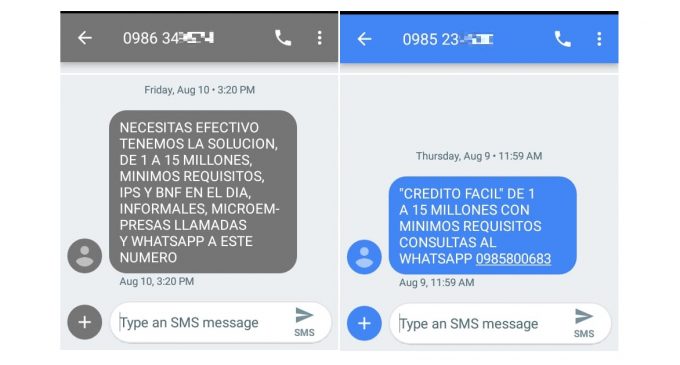 Preocupa ofertas de “préstamos por mensajes de texto”