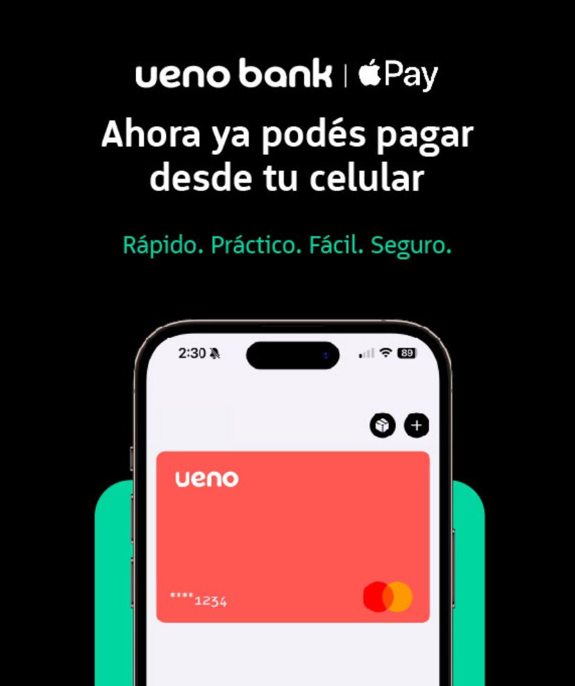 ueno bank transforma la experiencia de pago con Apple Pay