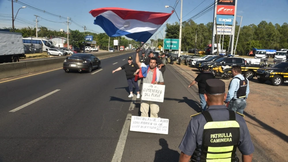 Manifestación por precio del peaje